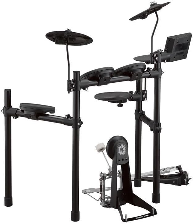 Yamaha DTX452K Electronic Drum Set with 400+ Premium Customizable Sounds, USB Audio/MIDI, 3-Zone Snare Pad, Quiet Pads, Kick Tower and Pedal, Smart App Included