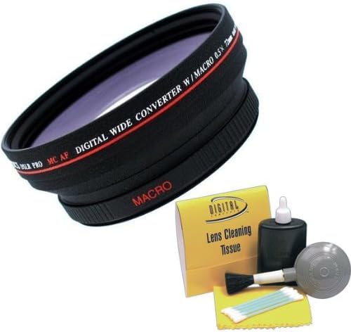 Digital Video 0.5X 72mm Wide Angle Lens for Sony HDRFX1 & HVRZ1U + Nwv Direct 5 Piece Cleaning Kit.