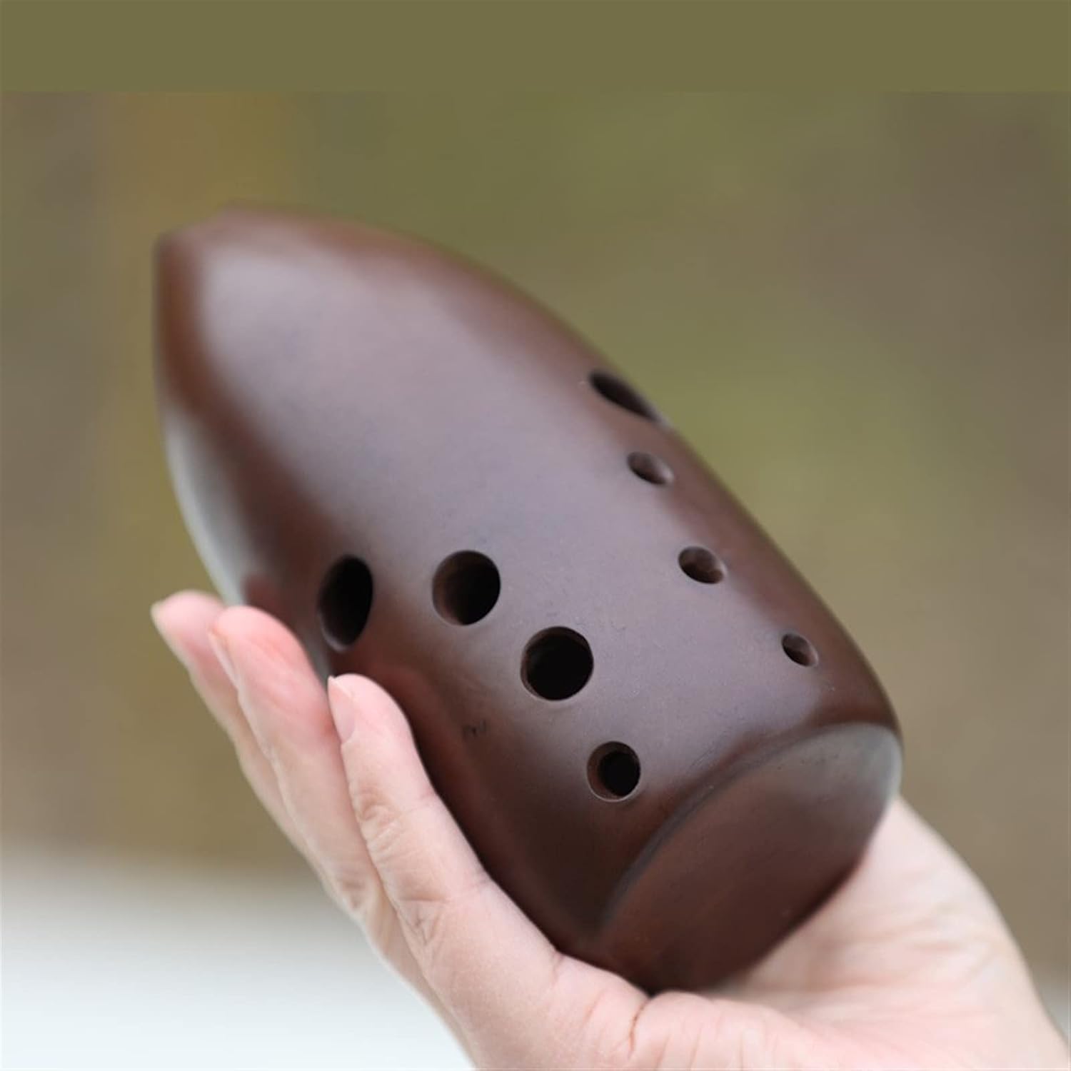 Beginner Student Adult Ten-Hole Wind Instrument Tao Xun Portable E-Tune Ceramic Ocarina Children Ocarina (Color : 02)