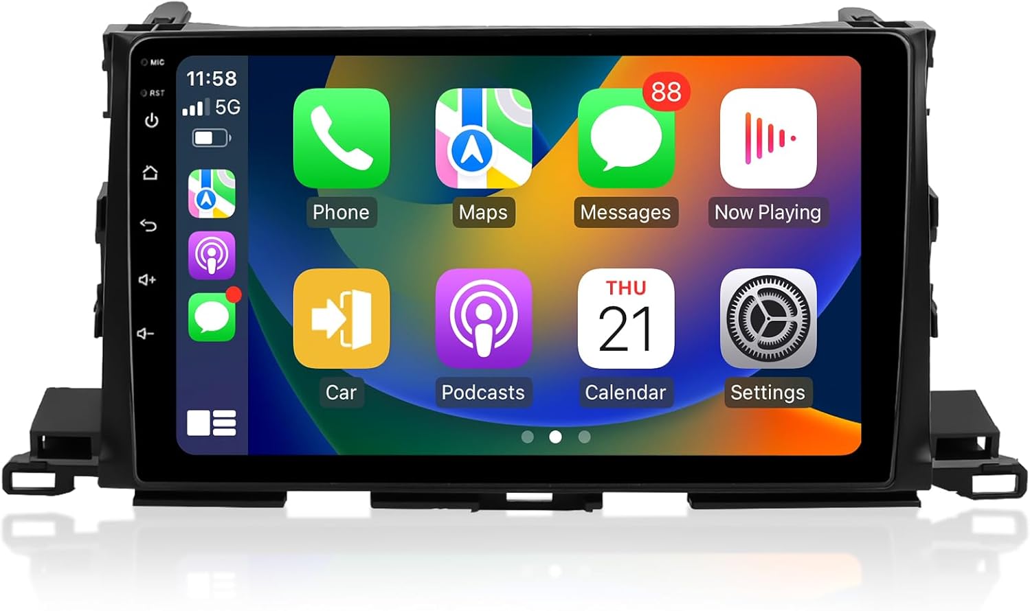 Android 13.0 6G 128G Car Stereo Wireless Apple CarPlay for Toyota Highlander 2014-2019, 10.2