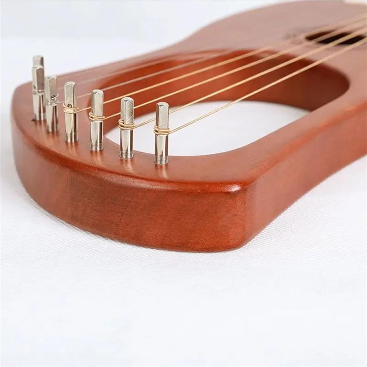 Lyre Harp Set Mahogany Lyre Harp 7 Strings Traditional Musical Instruments Professional Playing Mini Piano For Music Lovers
