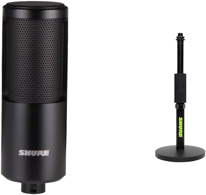 Shure SM4 Microphone + Gator SH-DESKTOP1 Stand