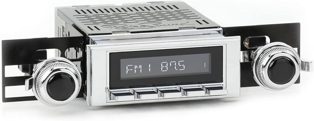RetroRadio Compatible with 1969 Pontiac Firebird Features Include Bluetooth, AUX, AM/FM LAC-M1-113-53-73PT