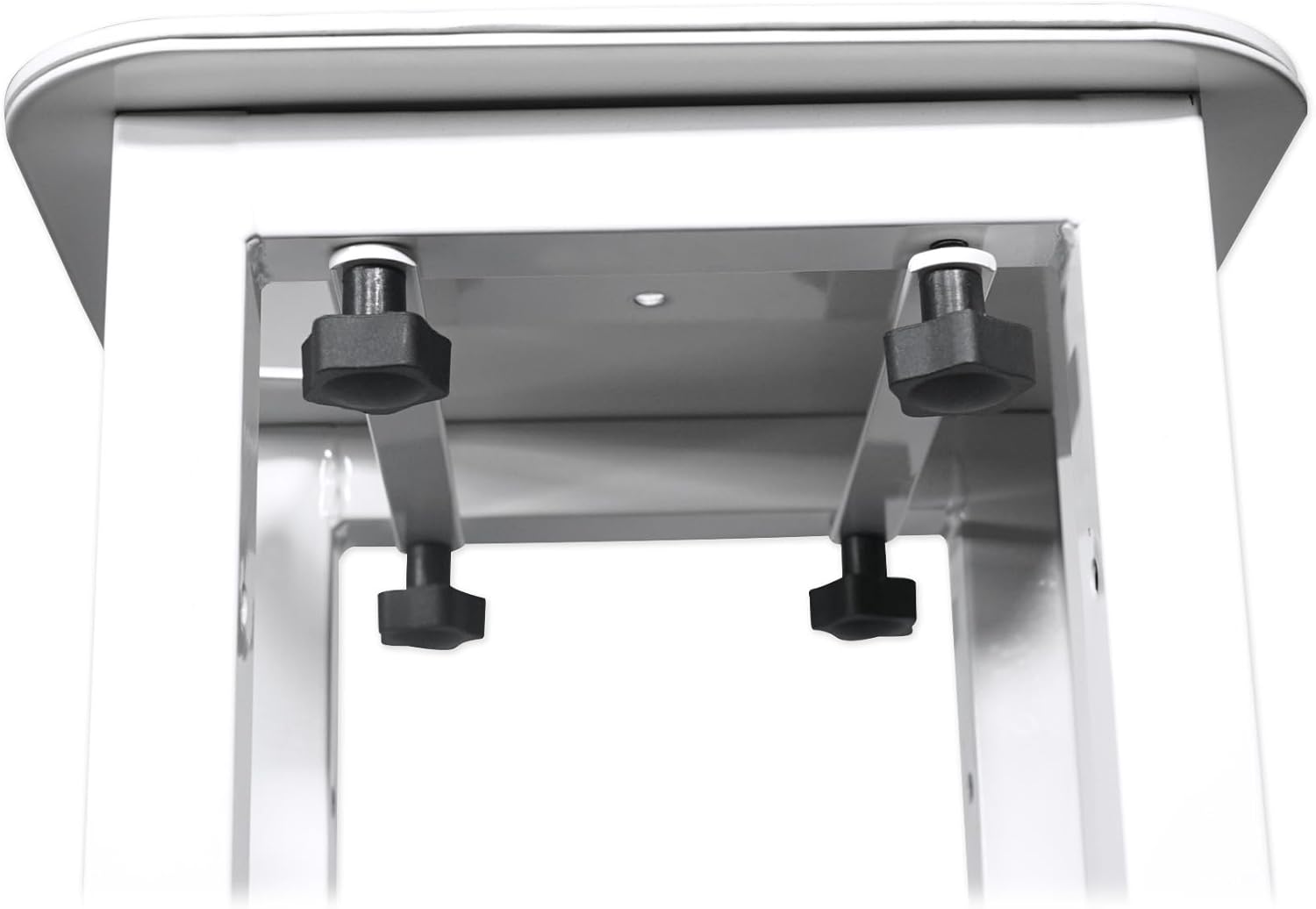 (2) Rockville RTP32W Totem Moving Head Light Stand+Black+White Scrims+Carry Bags for Chauvet Intimidator Hybrid 140SR Lights