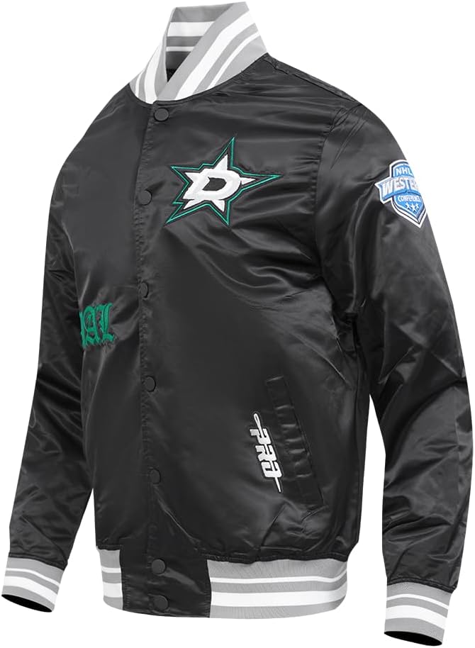 Pro Standard Mens NHL Old English Satin Jacket