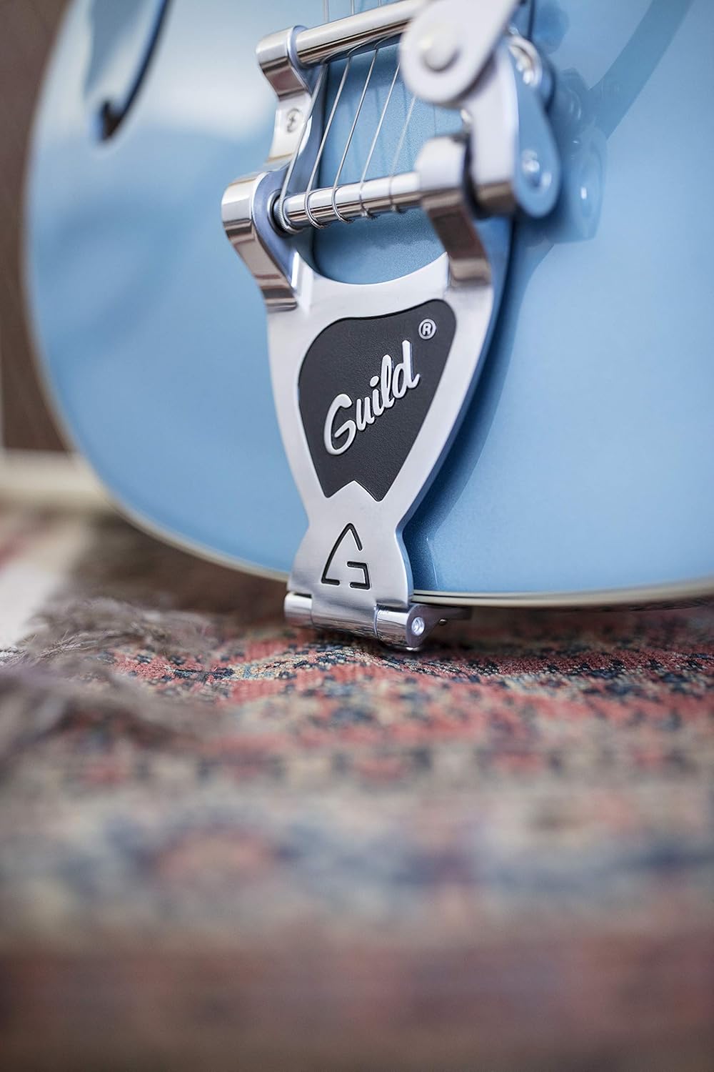 Guild Guitars Starfire I DC Semi-Hollow Body Electric Guitar, Pelham Blue, Double-Cut w/tremolo, Newark St. Collection