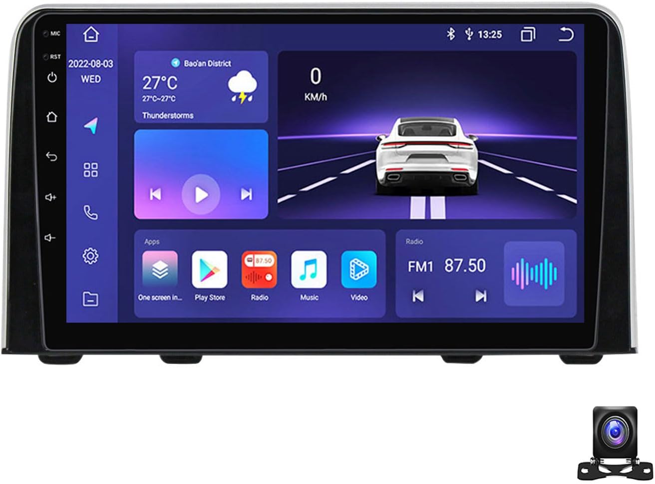 9 Inch Car Stereo Double Din Radio Compatible with Honda CRV 2016~2018 Car Multimedia Navigation Compatible with Carplay Android Auto, Navigation, SWC, Backup Camera,M800S 8G+256G