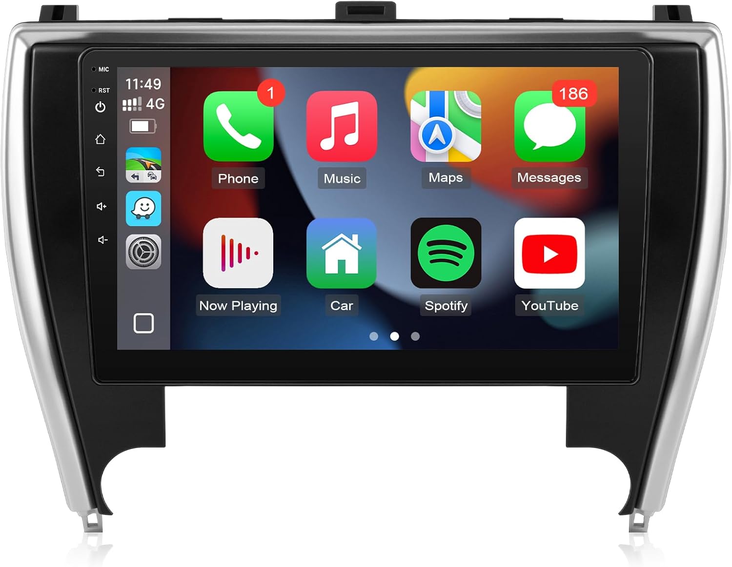 Leadfan Car Radio for Toyota Camry 2015 2016 2017 with Carplay Android Auto, Android 12 Screen for Toyota Camry Radio Bluetooth WiFi GPS SWC, 2G+32G (for Toyota Camry 2015-2017)