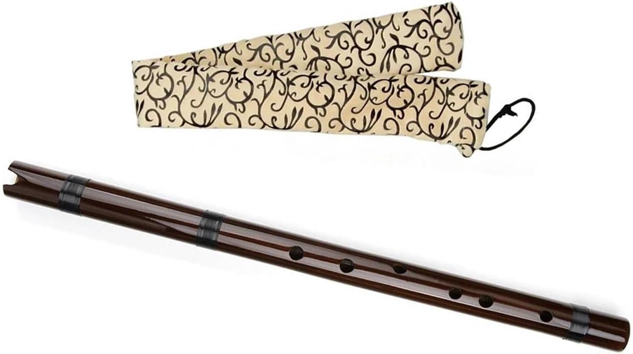 C Bamboo Flute G Key Brown Flute Woodwind Instrument(F KEY)