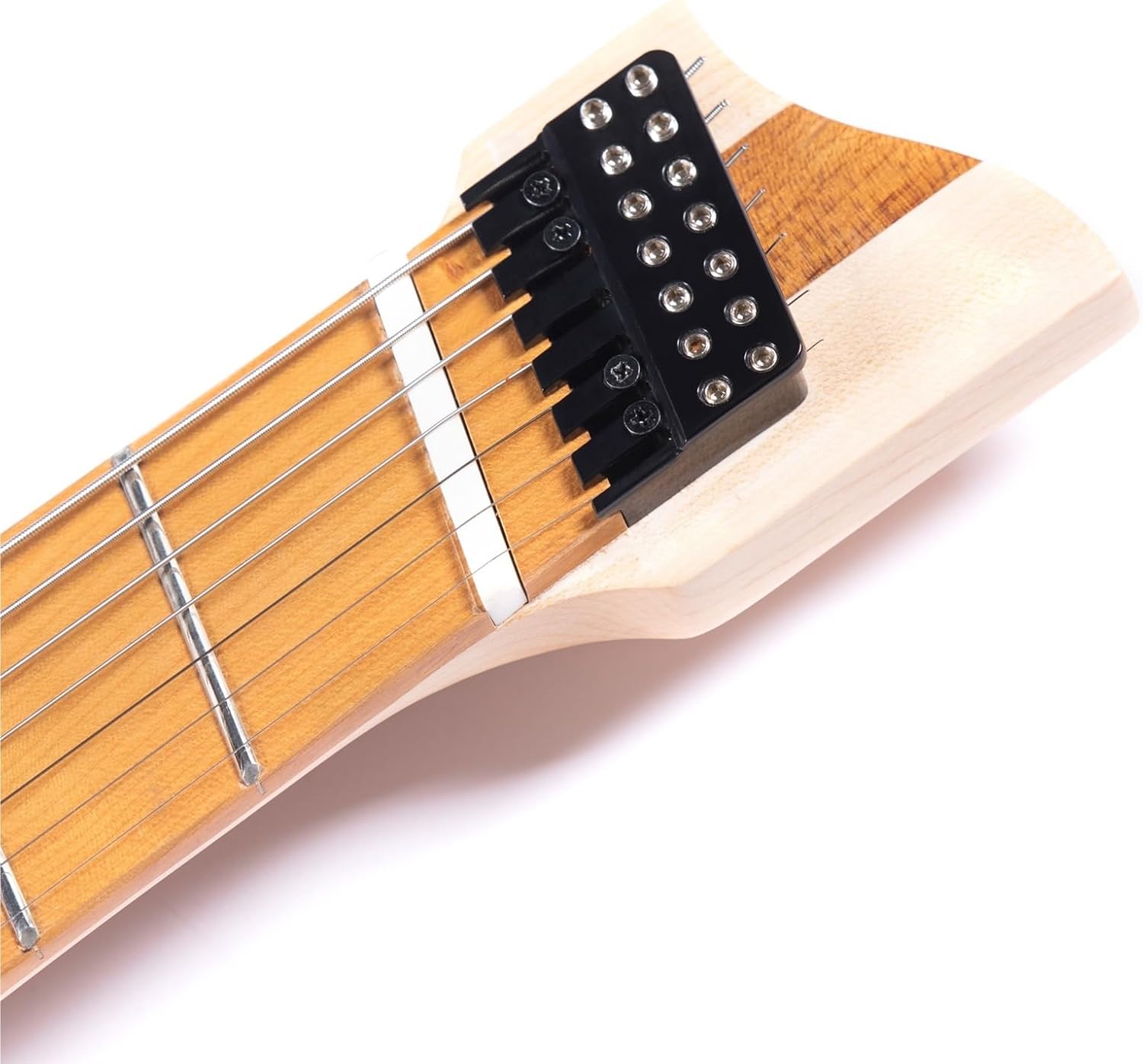 Beginner Electric Guitar Kits 7 String 24 Fret Headless Jazz Electric Guitar(Purple)