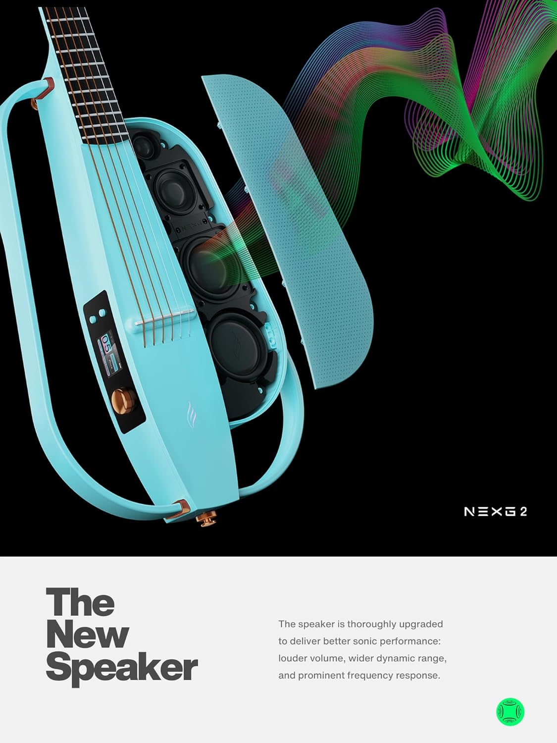 Enya NEXG 2 Acoustic-Electric Guitar Carbon Fiber Travel Smart Audio Guitar Kit & Enya Smart Automatic Guitar Tuner & enya Magnetic Strap