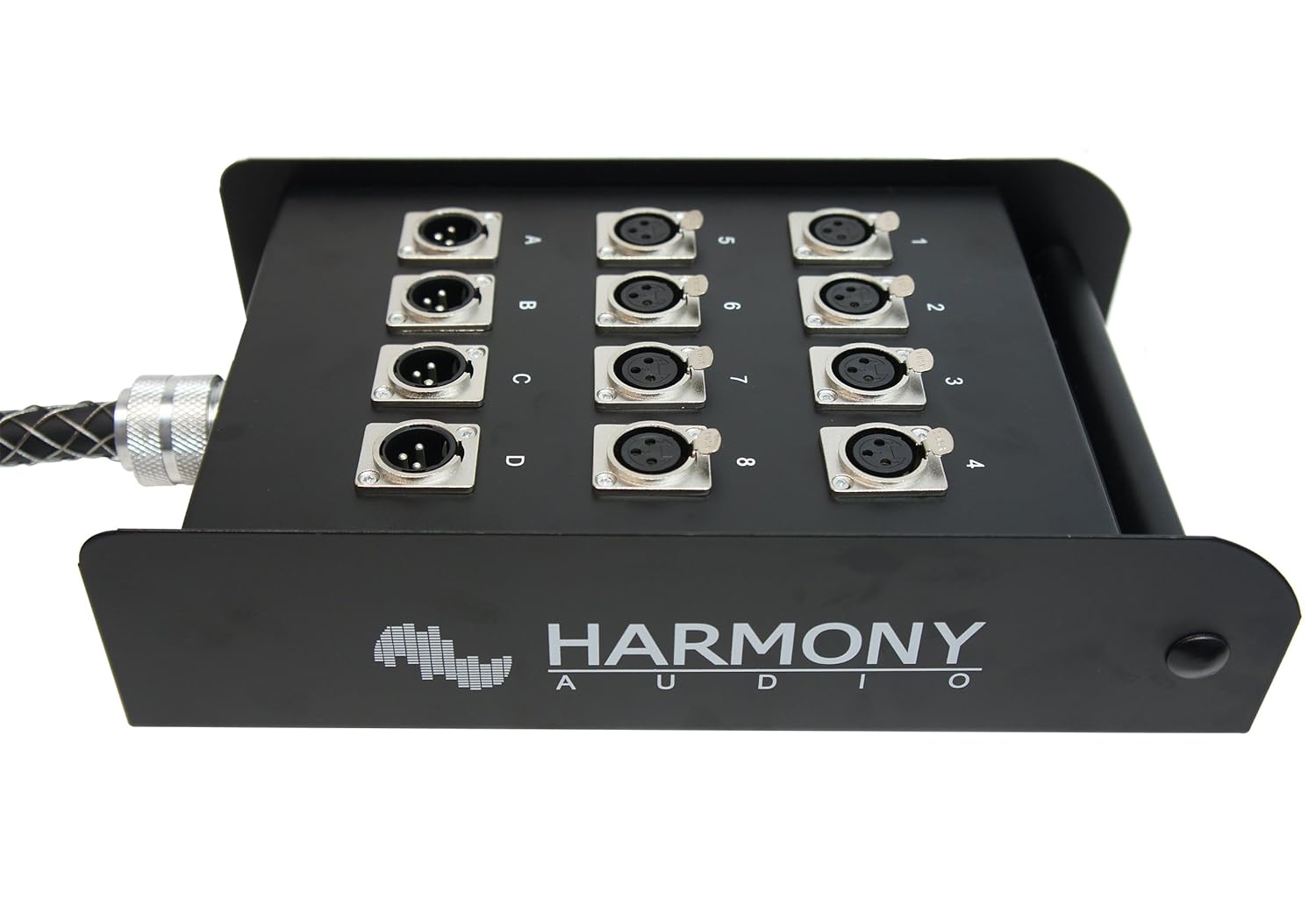 Harmony Audio HA-SB1250 Pro Stage XLR Snake Cable Box 12 Channel - 50 Feet (8 Send, 4 Returns)