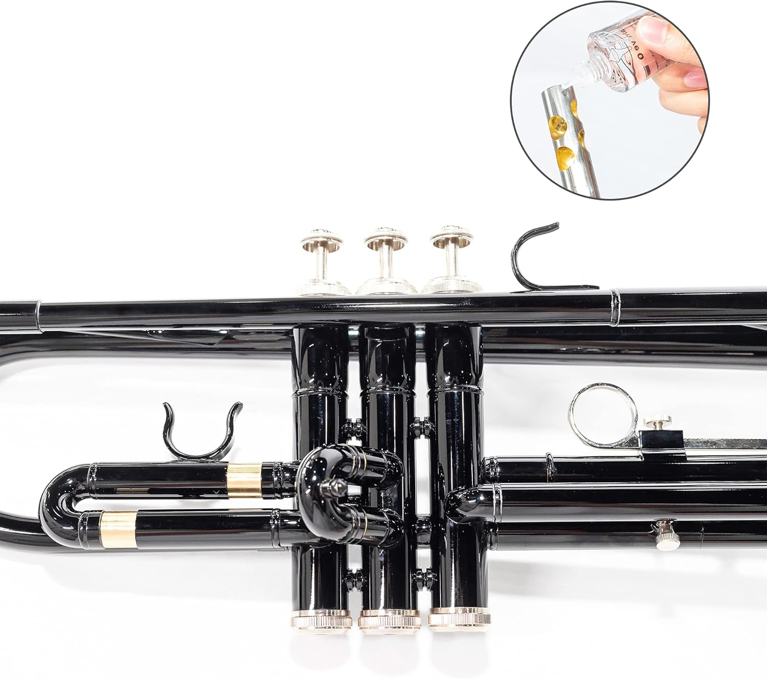 LeSage Student Trumpets Standard Bb Brass Trumpet for Beginner Black Trumpet b Flat with 7c Mouthpiece