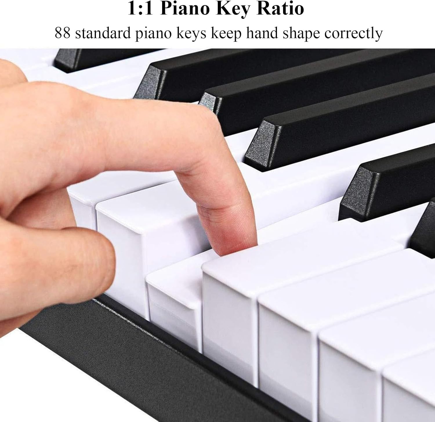 Electronic Piano Keyboard Bluetooth MIDI Support 88 Keys Weighted Digital Pianos With Power Adapter, Pedal, Music Stand, Bag For Beginners