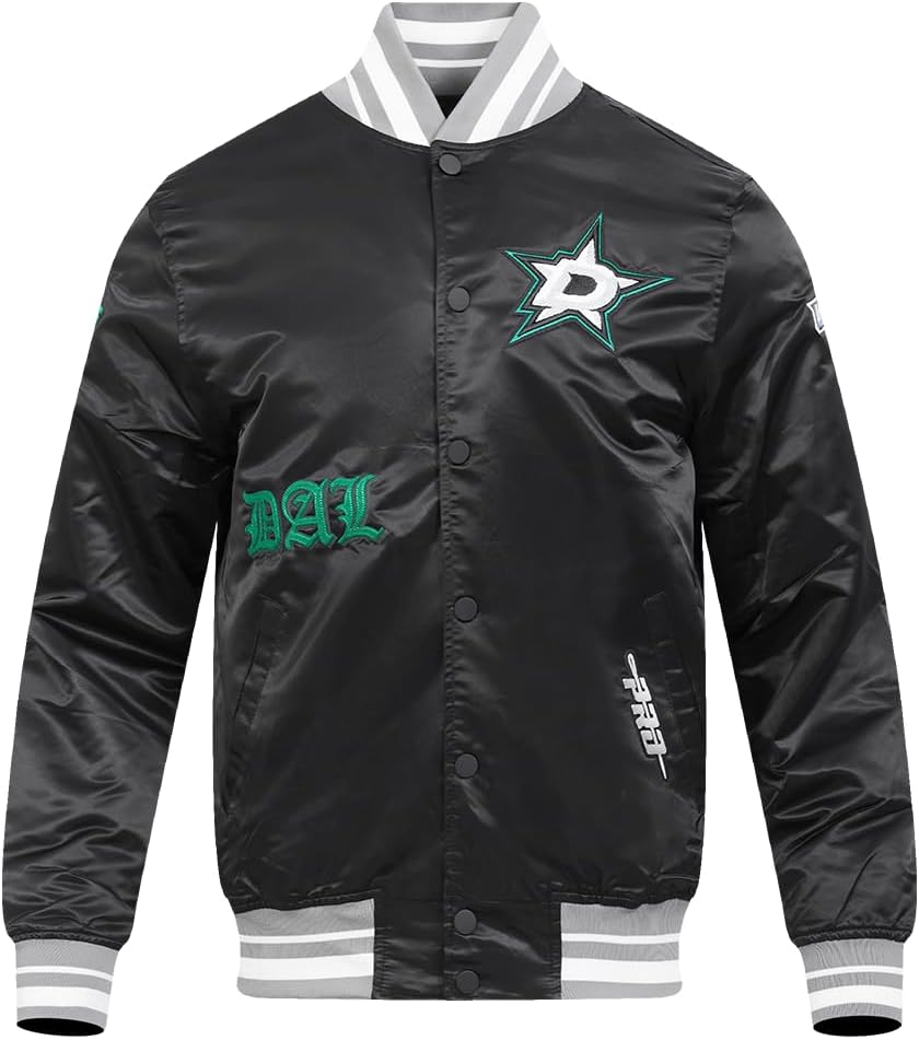 Pro Standard Mens NHL Old English Satin Jacket