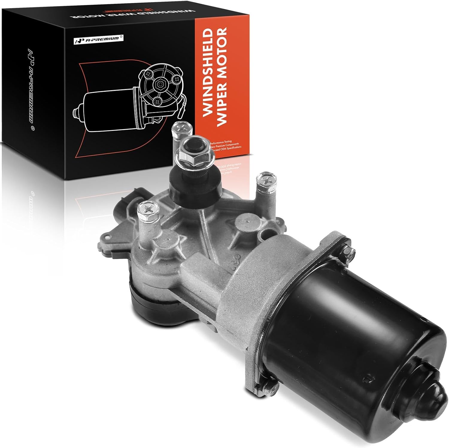 A-Premium Front Windshield Wiper Motor Compatible with Mitsubishi Lancer 2003-2006 & Subaru Impreza 2002-2003, 5-Pin