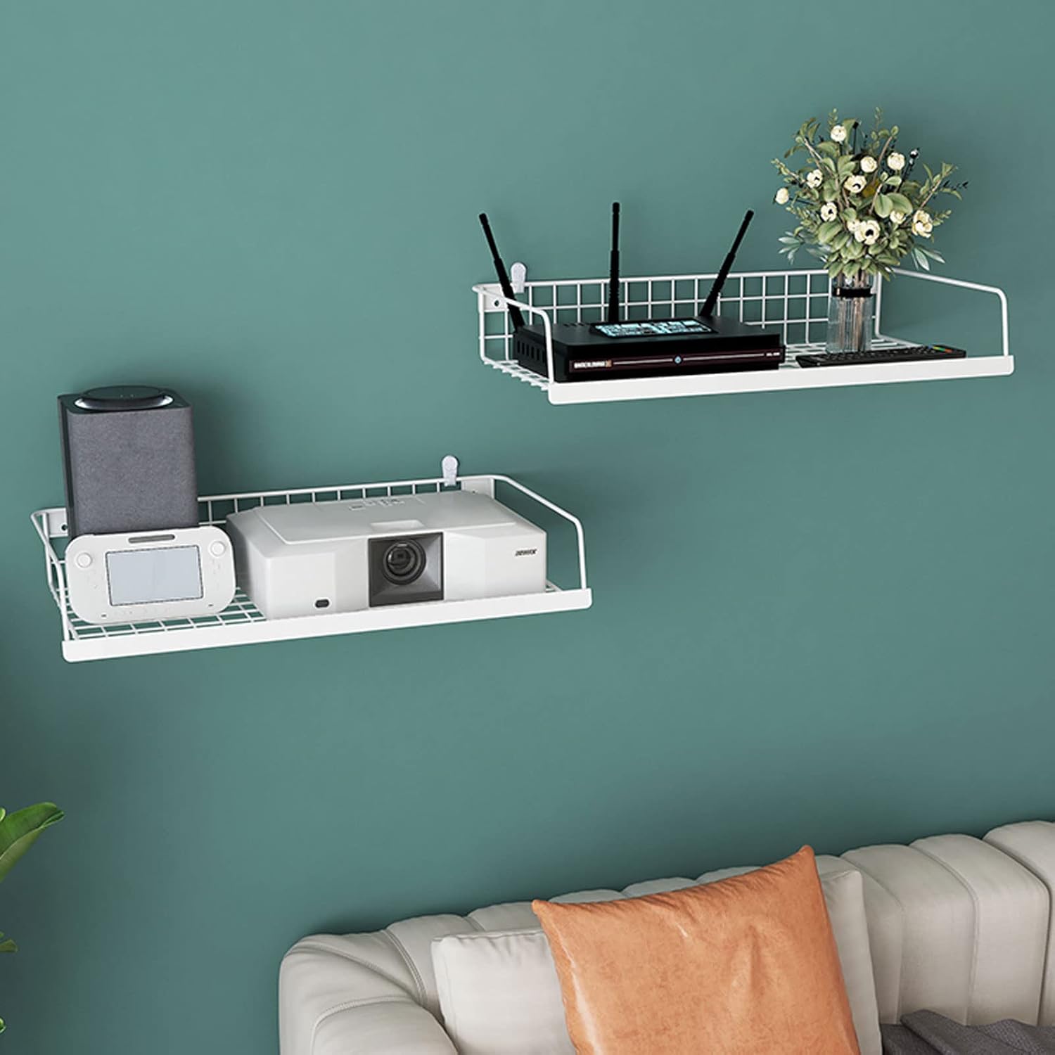 Wall Shelf Floating Shelf Wall mounted TV Shelf TV Stand TV Media Console DVD projector Set-top box Router Storage Shelf Utility Shelve Gaming Shelf Home Entertainment Center Wall Mount Corner Shelves