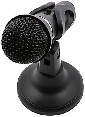 Microphone, Professional 3.5mm Jack Recording Condenser Microphone Compatible with PC, Laptop, Desktop Stand