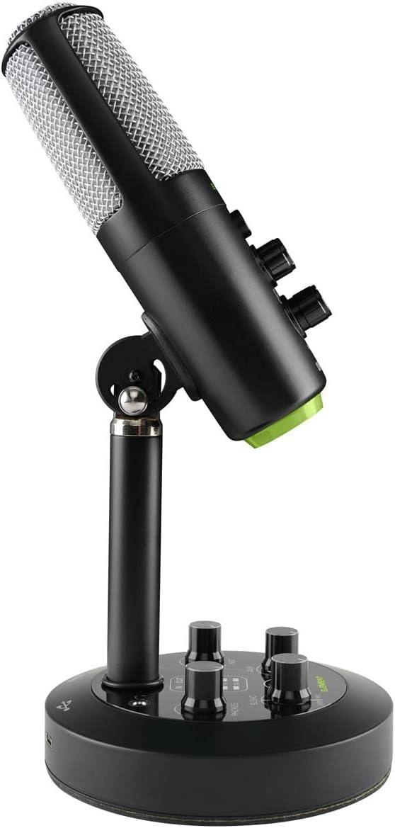 Mackie EM-Series, Premium USB Condenser Microphone with Built-in 2-Channel Mixer (EM-Chromium)