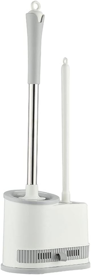 Toilet Brushes Toilet Brush and Holder Toilet Brush Holder, Bathroom Toilet Brushes and Holders with No-Slip Handle and Flexible Bristles Quick Drying Holder Set Toilet Brush Holder Toilet Br