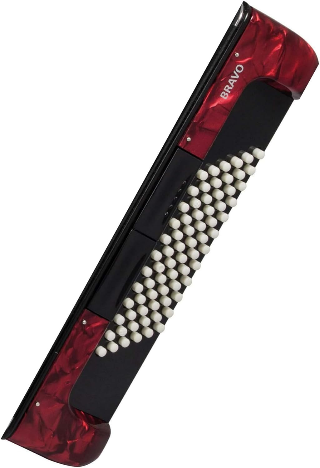 Hohner Bravo III 72 Chromatic Piano Key Accordion (Pearl Red)