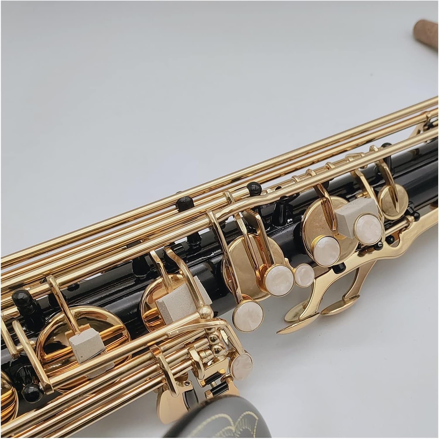 Sax Beginners Kit Tenor Saxophone Bb Tune Black Nickel Lacquered Gold Woodwind Instrument with Case Accessories Wind Instrument