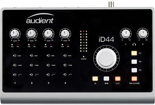 Audient iD44-20-Input/24-Output High-Performance AD/DA Interface & Monitoring System with HPC-A30 Studio Monitor Headphones and XLR-XLR Cable