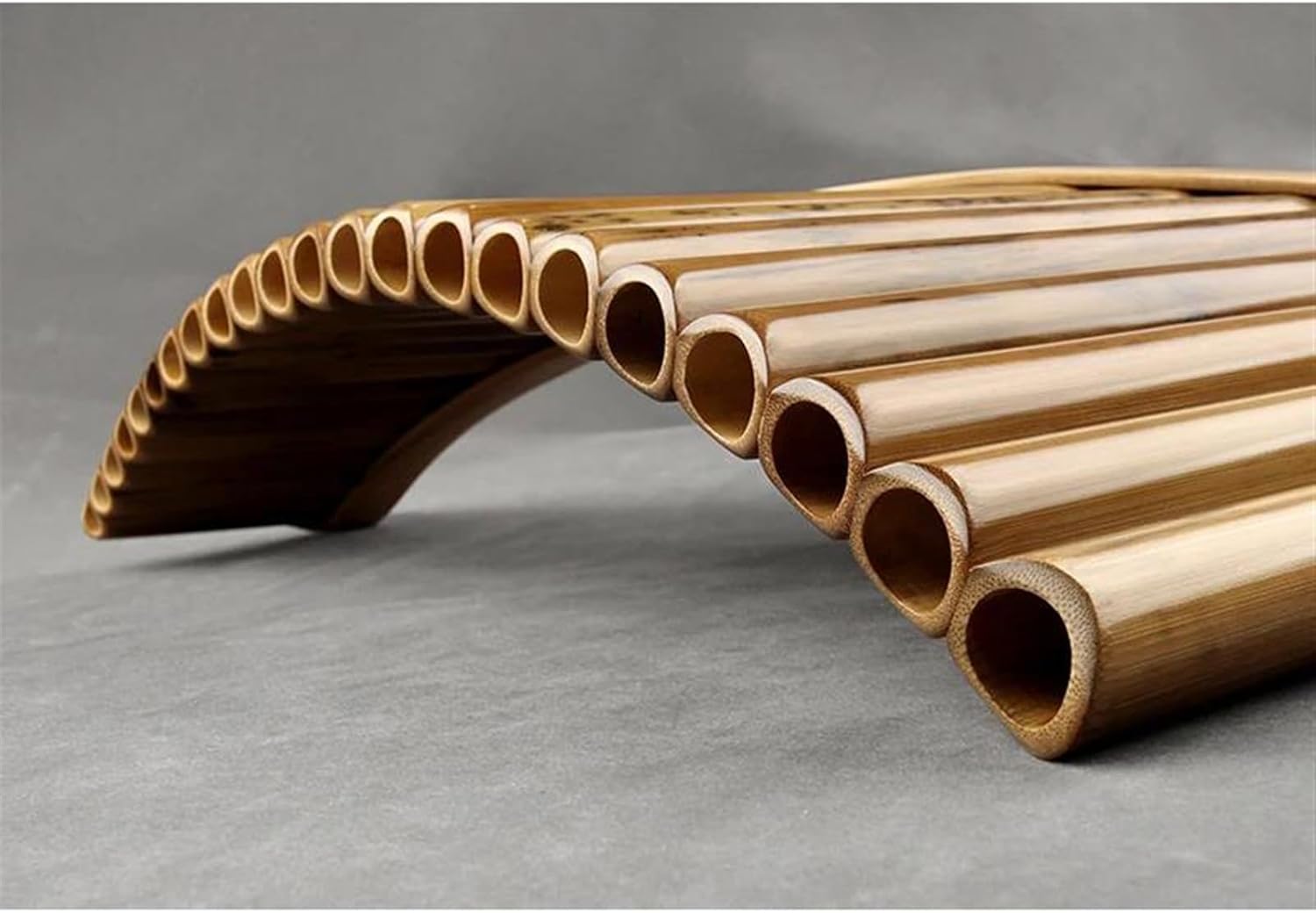 pan flute for beginners 22 Pipes Pan Flute C Key Musical Instruments Woodwind Instrument Handmade Pan Pipes (Color : Right hand)