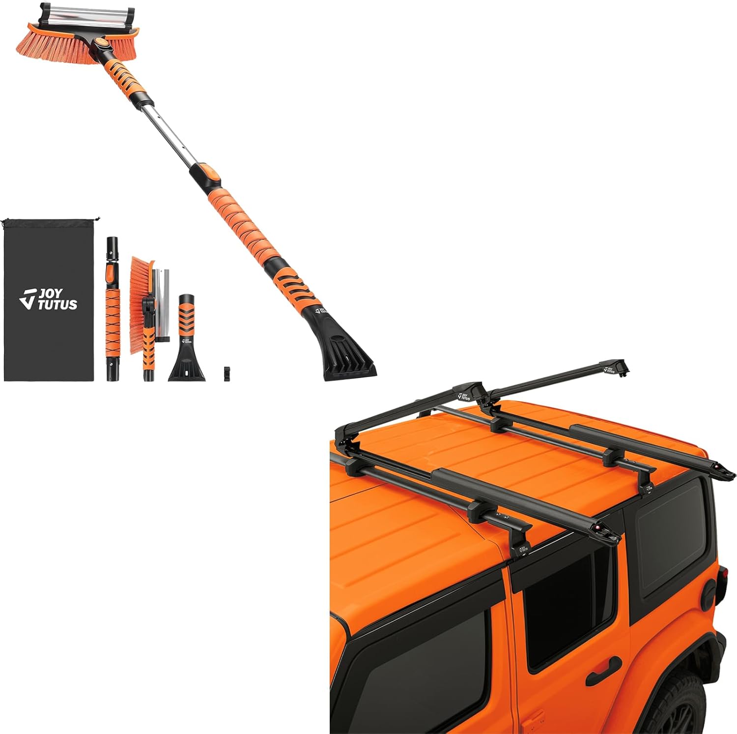 JOYTUTUS Universal Ski & Snowboard Rack for Car Roof & 41.5