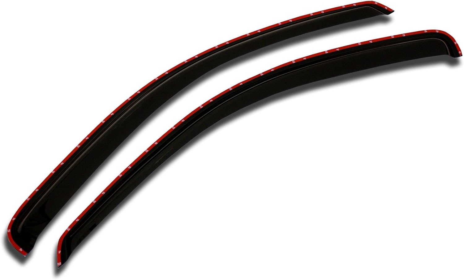 Outside Mount Car Window Rain Guards Compatible with Honda Civic Coupe 2006-2011 | Tape-On | Rain Shields Window Visor Window Deflectors | Dark Smoke, 2 Pcs Set, WV2M-223RM