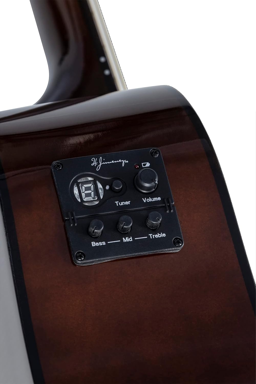 H. Jimenez 6 String Acoustic-Electric Guitar, Right, Tan (LGR100SE)