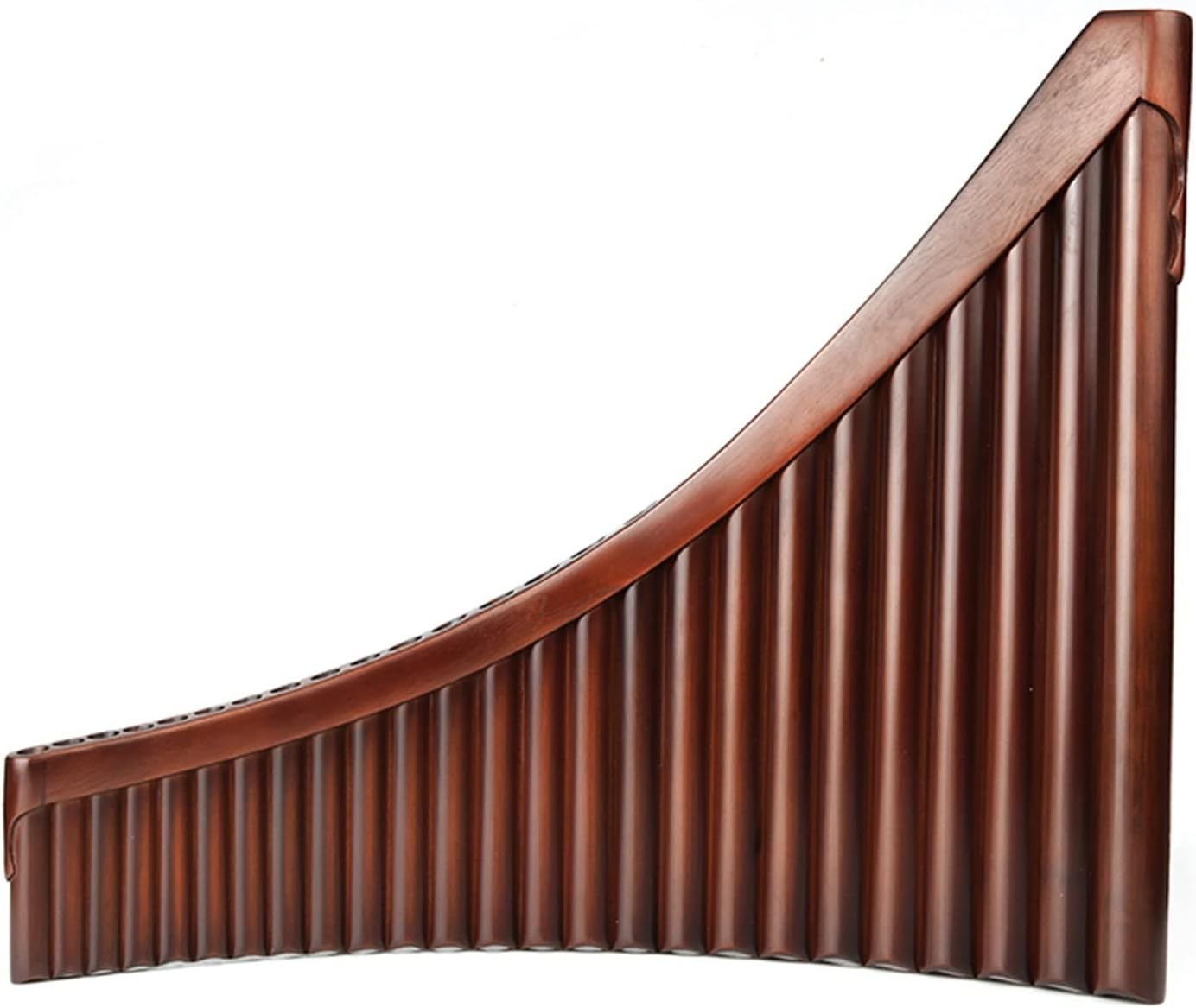 25 Pipes G Key Brown Pan Flute Traditional Woodwind Instrument Bamboo Handmade Pipe (Color : Left)