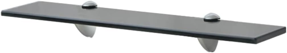 Floating Shelves 2 pcs,Wall Storage Shelves, Wall Mounted Shelf Organizer Unit Display Shelf,for Living Room, Bedroom, Kitchen, Bathroom,Office,Tempered Glass 19.7