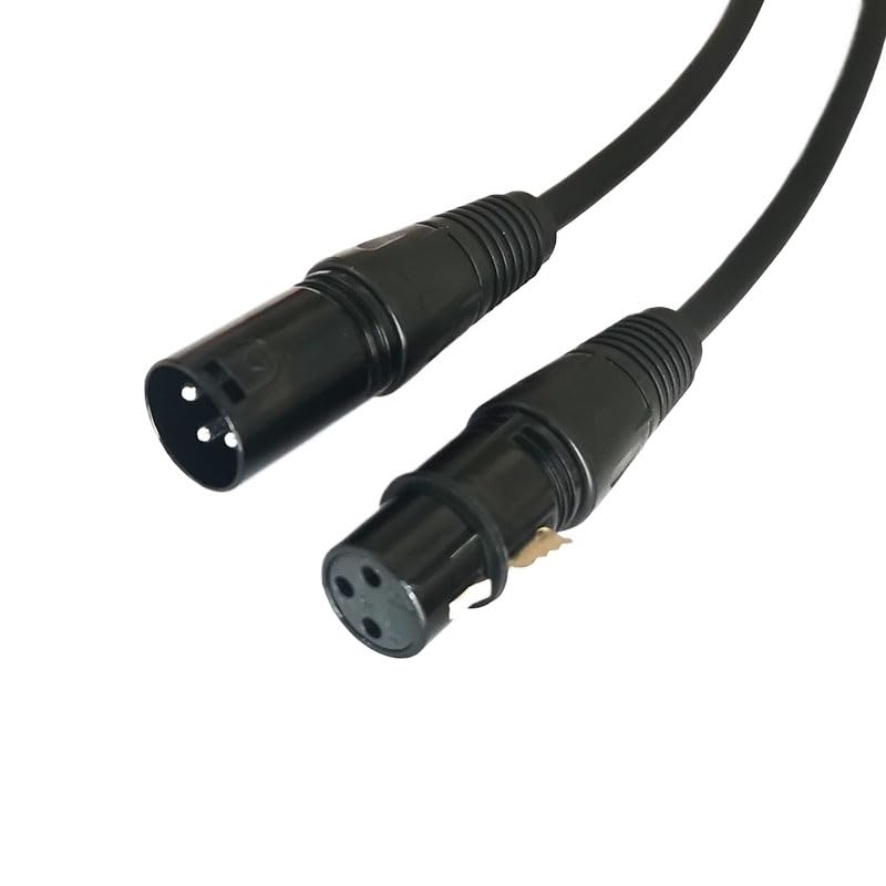 XLR 3pin Cable Male to Female Extension Karaoke Microphone Audio Sound Can/*Non Cable(Male to Female,20m)
