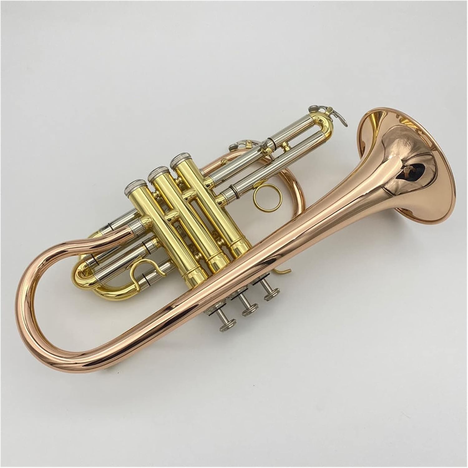 B-Flat Professional Cornet Phosphor Bronze Manufactured Professional Grade Tone Trumpet Horn Instrument Beginner Trumpet