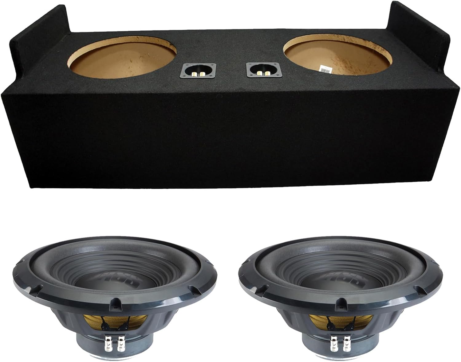 Alpine Compatible with 1982-2004 Chevy S-10 Ext Cab Sealed Dual 12