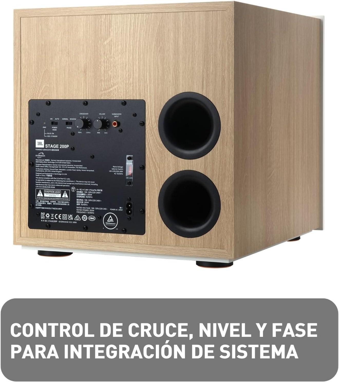 JBL Stage 2 200P 300 Watt 10 Inch Powered Subwoofer (Latte)