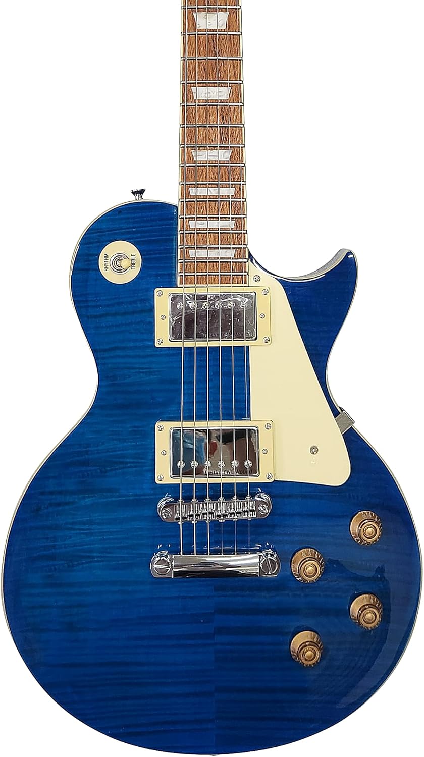 IYV 6 String Solid-Body Electric Guitar, Right, Ocean Blue (ILS-300 O (ILS-300 O. Blue)