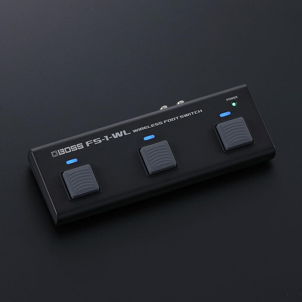 Boss FS-1-WL Bluetooth Wireless Footswitch Bundle with 10ft Pig Hog 