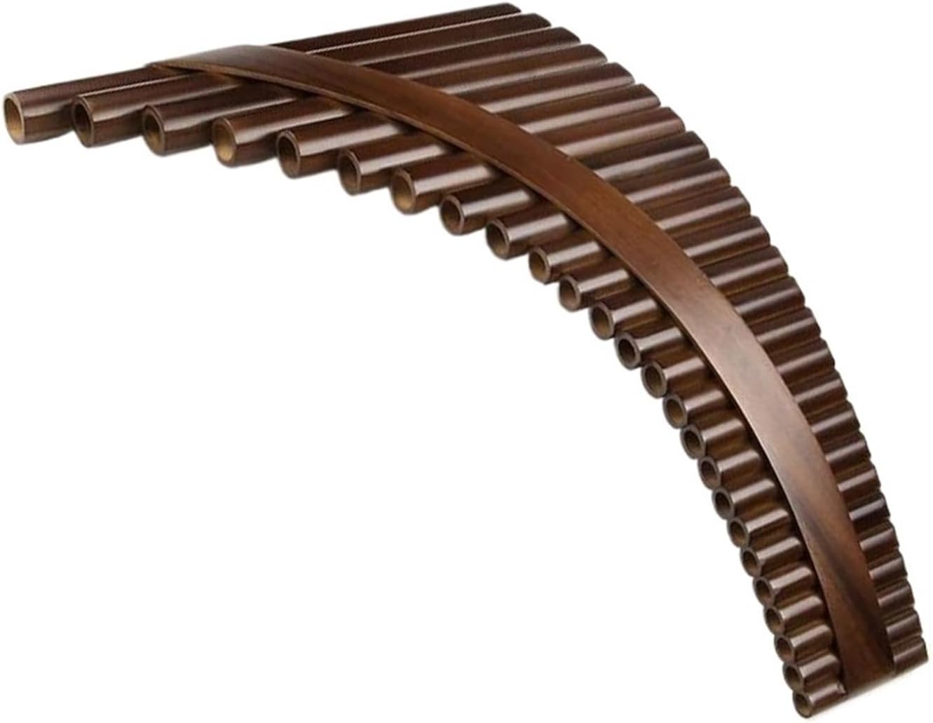 Handmade Made Pan Flute Right Hand Pan Pipes Traditional Woodwind Musical Instrument G Key 25 Pipes