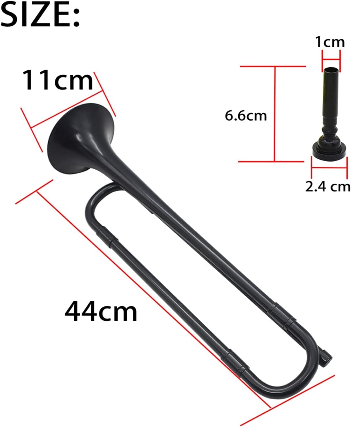 KESHUO Bb Trumpet ABS Bugle Brass Musical Instrument Plastic Material Youth Horn for School Band Military Orchestra Trumpets