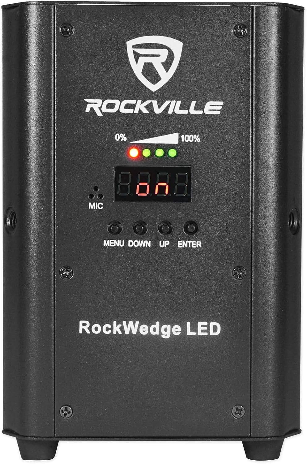 3 Rockville RockWedge LED RGBWA+UV Rechargeable Battery Wireless DMX Lights+Bag