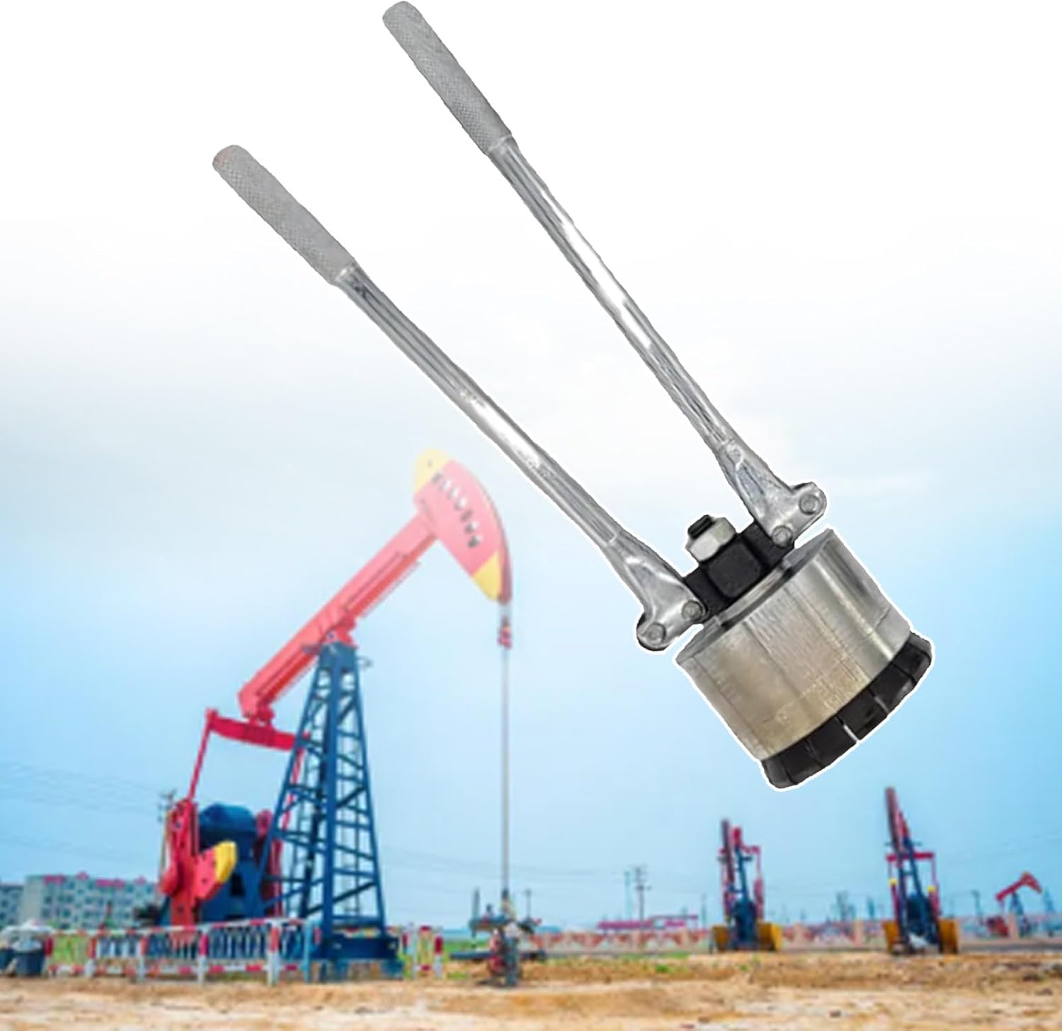 35Mm/70Mm Crimper Sealer, 53 Gallon Manual Oil Barrel Sealing Machine, for Coating Manufacturing Industry,35Mm+70Mm-70mm