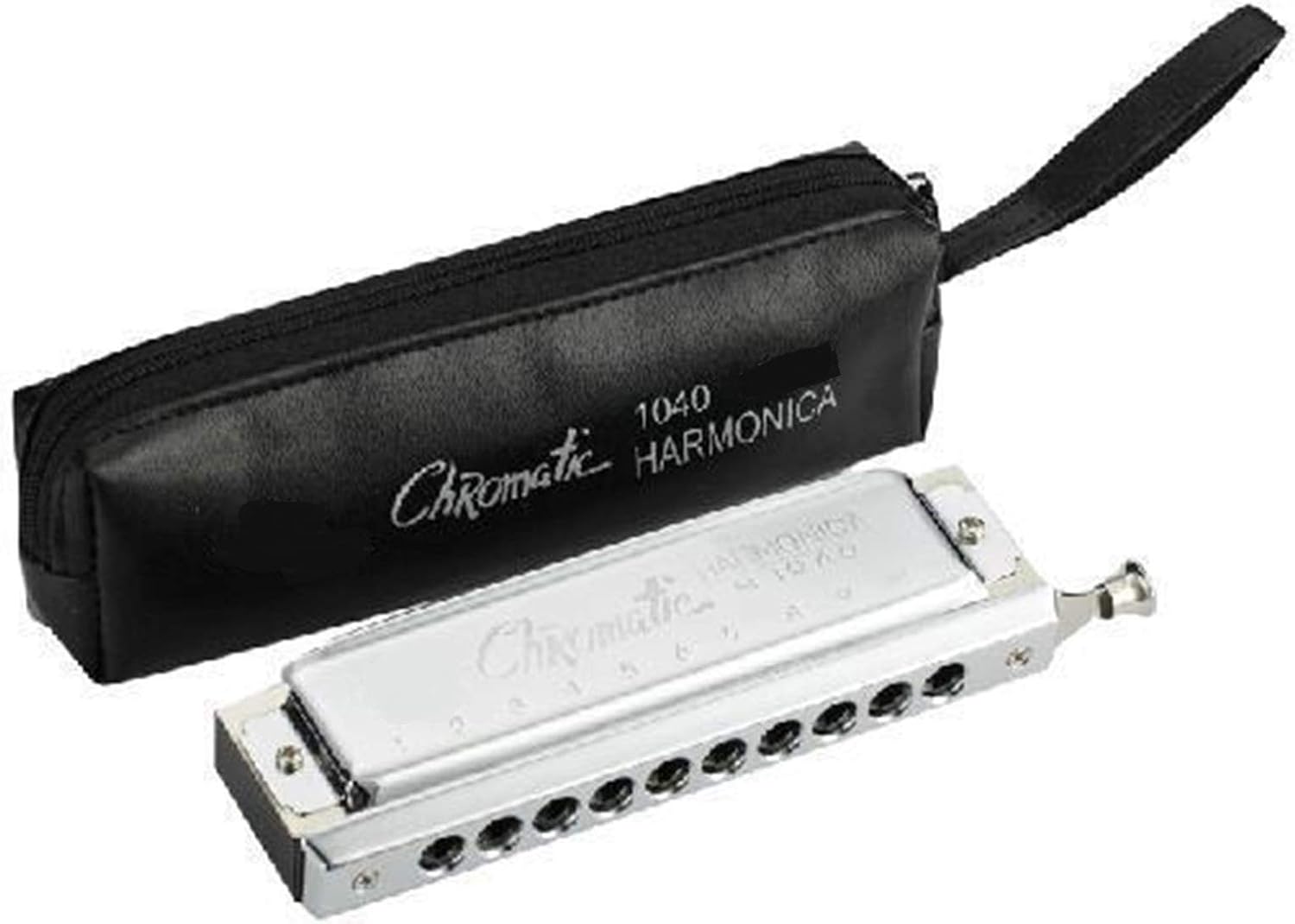 SUOFEILAIMU Harmonica 10 Hole 40 Tone Chromatic Harp Woodwind Musical Instrument Mouth Organ Blues Send Bag