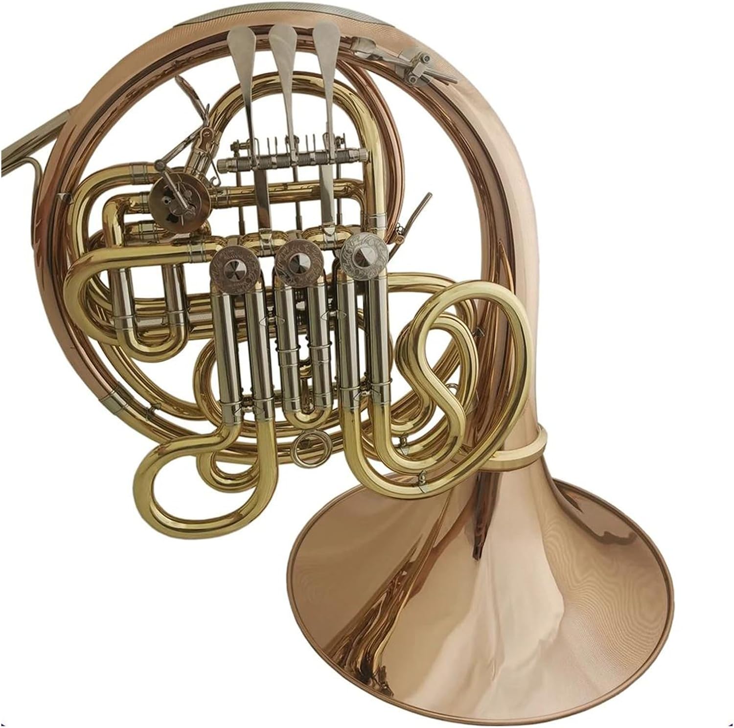 Bb double french horn instrument 4 valve split horn
