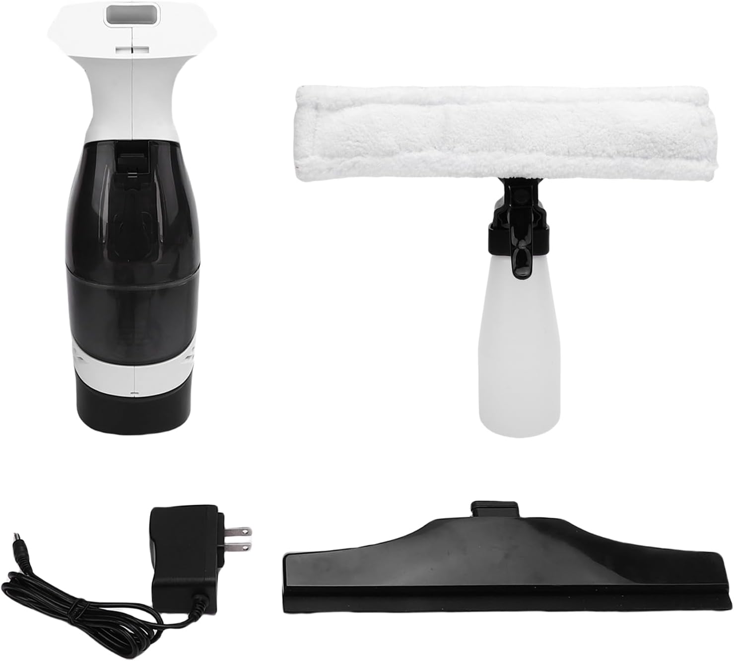 Cordless Window Vacuum Cleaner, Rechargeable Window Vac Cleaner Squeegee Tool Set Electric Windown Spray Cleaning Tool for Mirror, Car, Tiles