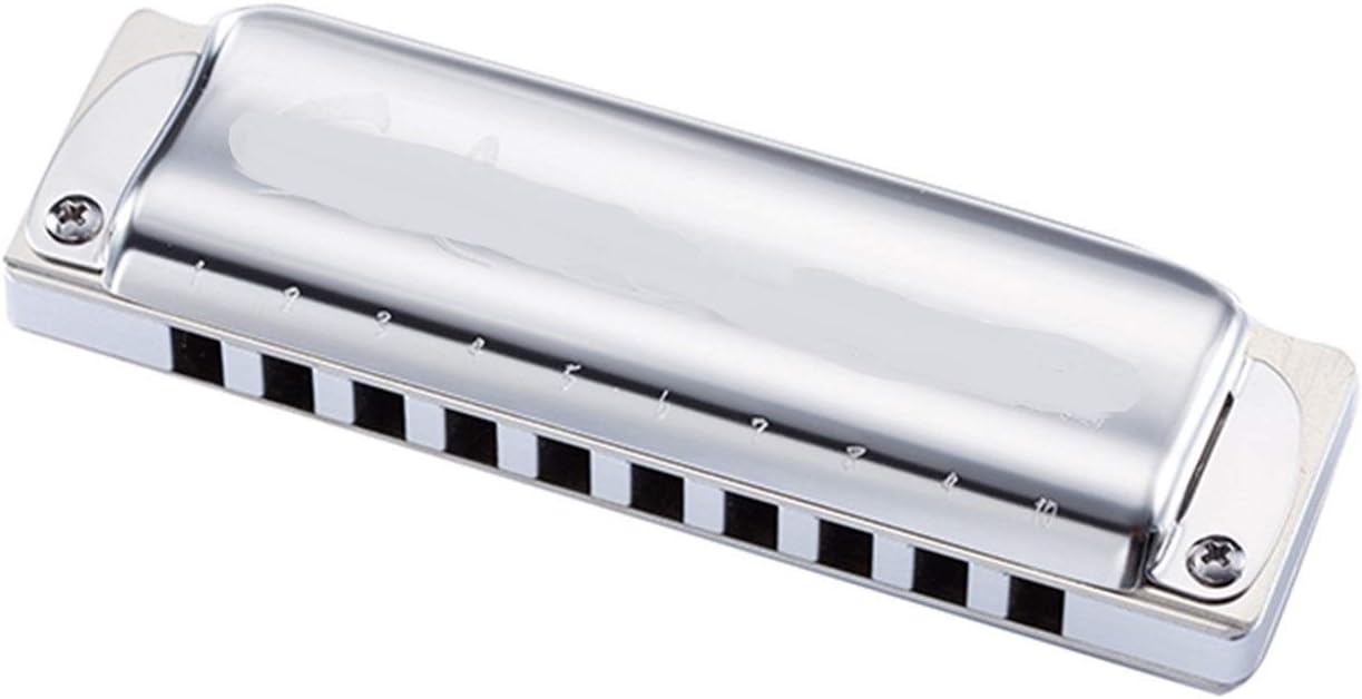 Harmonica Folk Harp 10 Hole Diatonic Harmonica Key of C/Db/D/EB/E/F/G/Ab/A/Bb/B/Low F/High G (Color : Key of B)