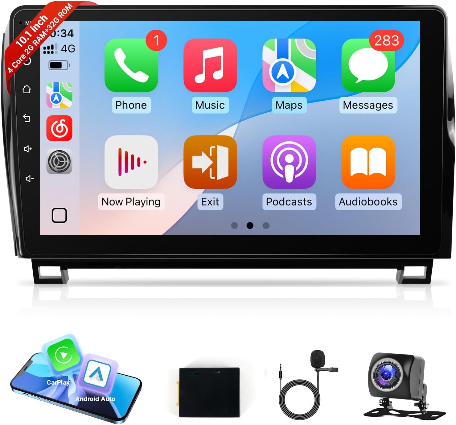 Leadfan Android 12 Car Radio Stereo for Toyota Tundra 2007-2013 & Toyota Sequoia 2008-2018, 10.1