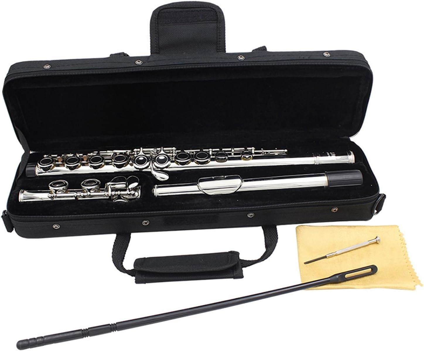 Professional Flute 16 Hole C Major E Key Flute For Playing Wind Instruments
