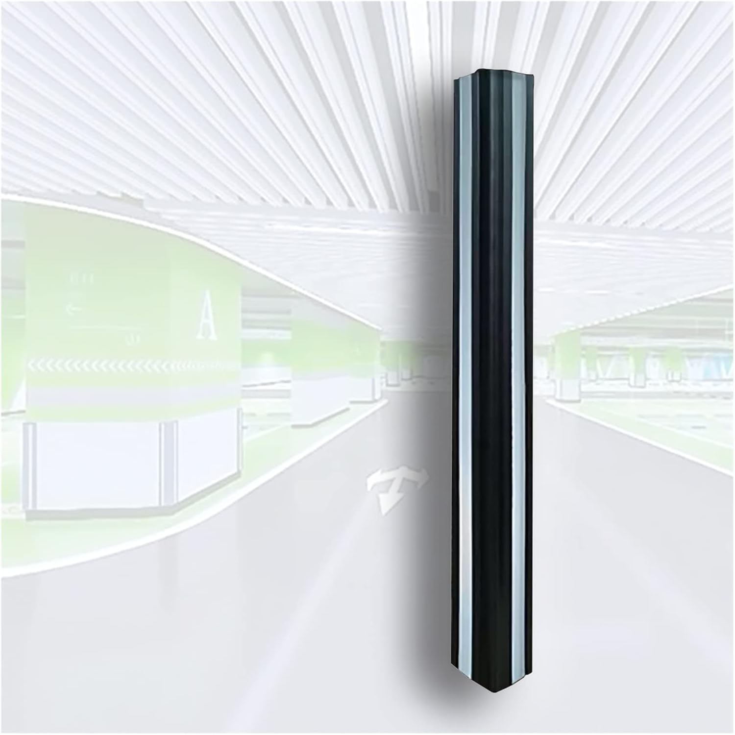 Reflective Garages Wall Corner Edge Safety Bumpers Warehouse Wall Guard for Car Doors Anti-Collision，Wall Protector for Parking Narrow (Color : Black)